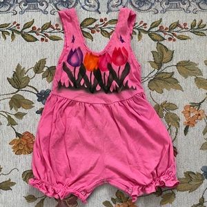 💐Hand painted jumpsuit